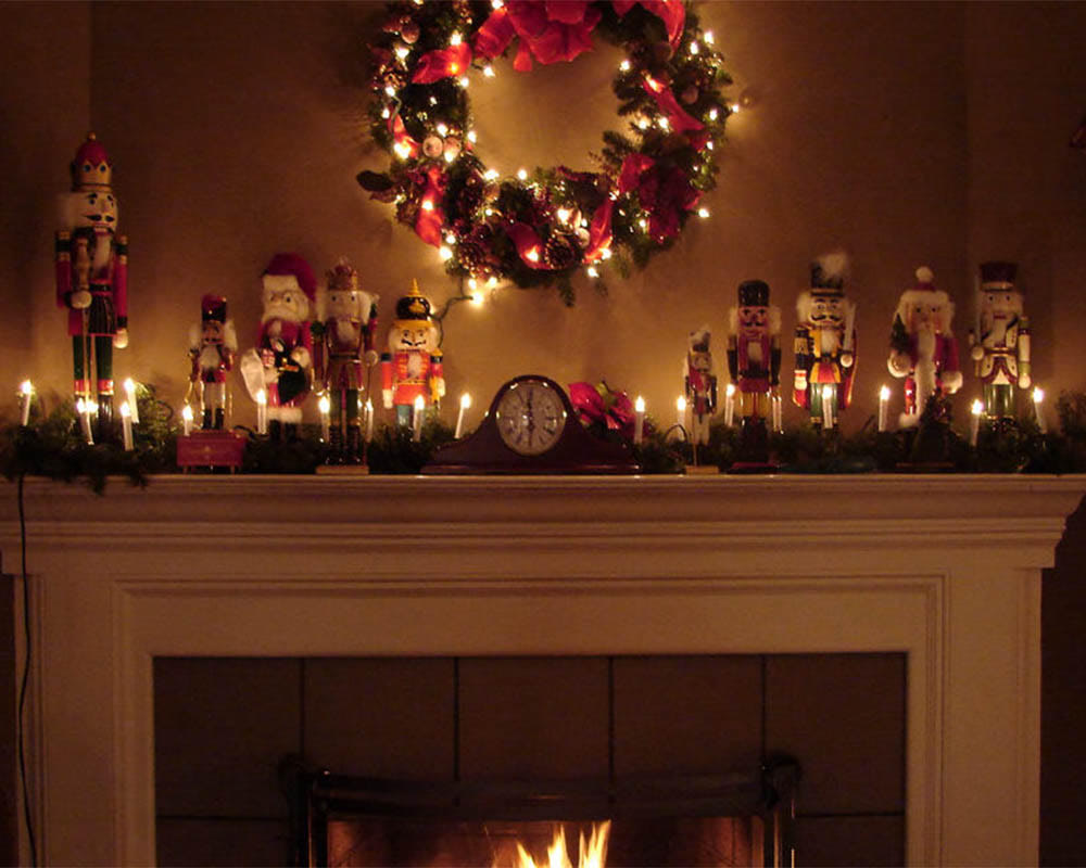 Five Famous Holiday Fireplaces