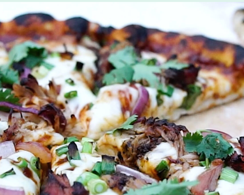 Wood Fire BBQ Pulled Pork Pizza