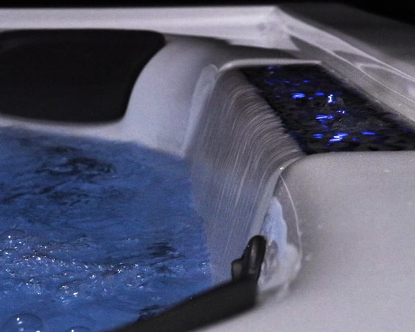 Illuminated Infinity-Edge Waterfall